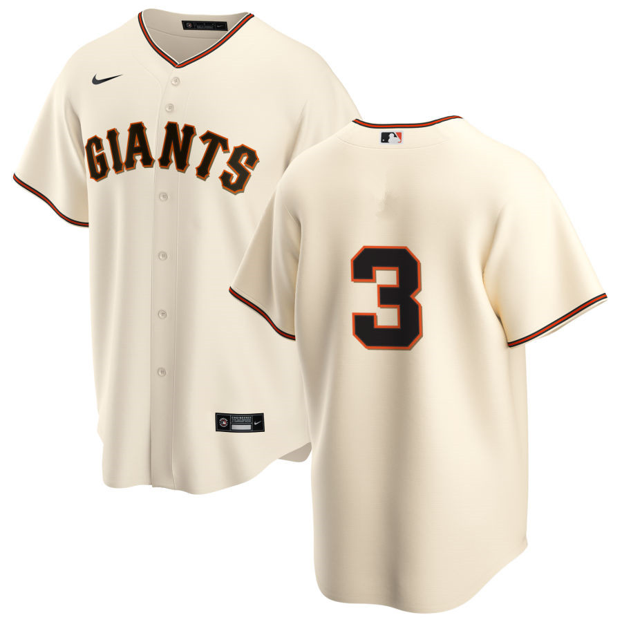Nike Men #3 Bill Terry San Francisco Giants Baseball Jerseys Sale-Cream